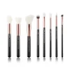 Set de brochas 8 piezas - T158: Black/Rose Gold>Jessup Beauty Outlet