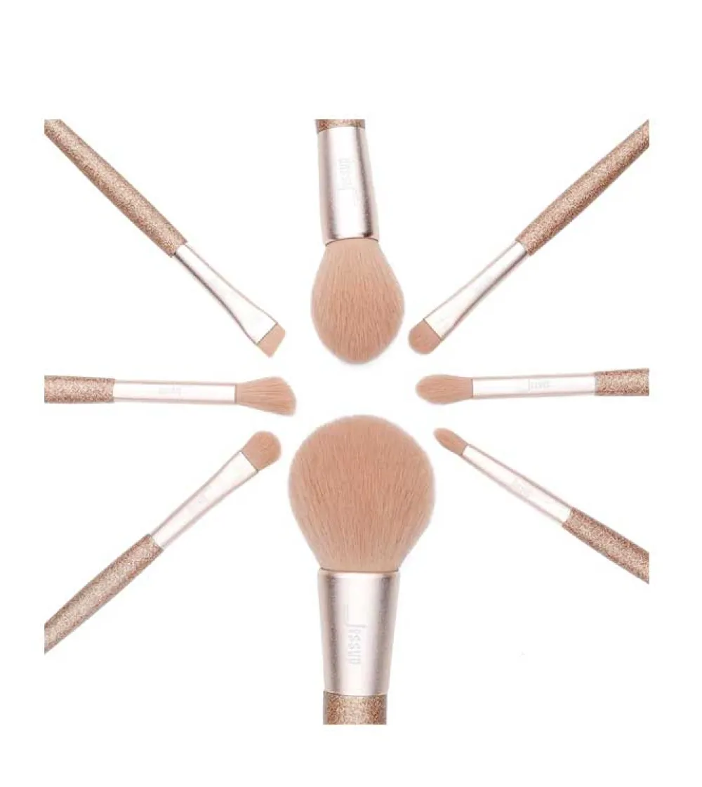 Set de brochas 8 piezas - T266: Shining Party Golden>Jessup Beauty Discount