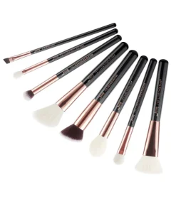 Set de brochas 8 piezas - T159: Black/Rose Gold><noscript><img width=