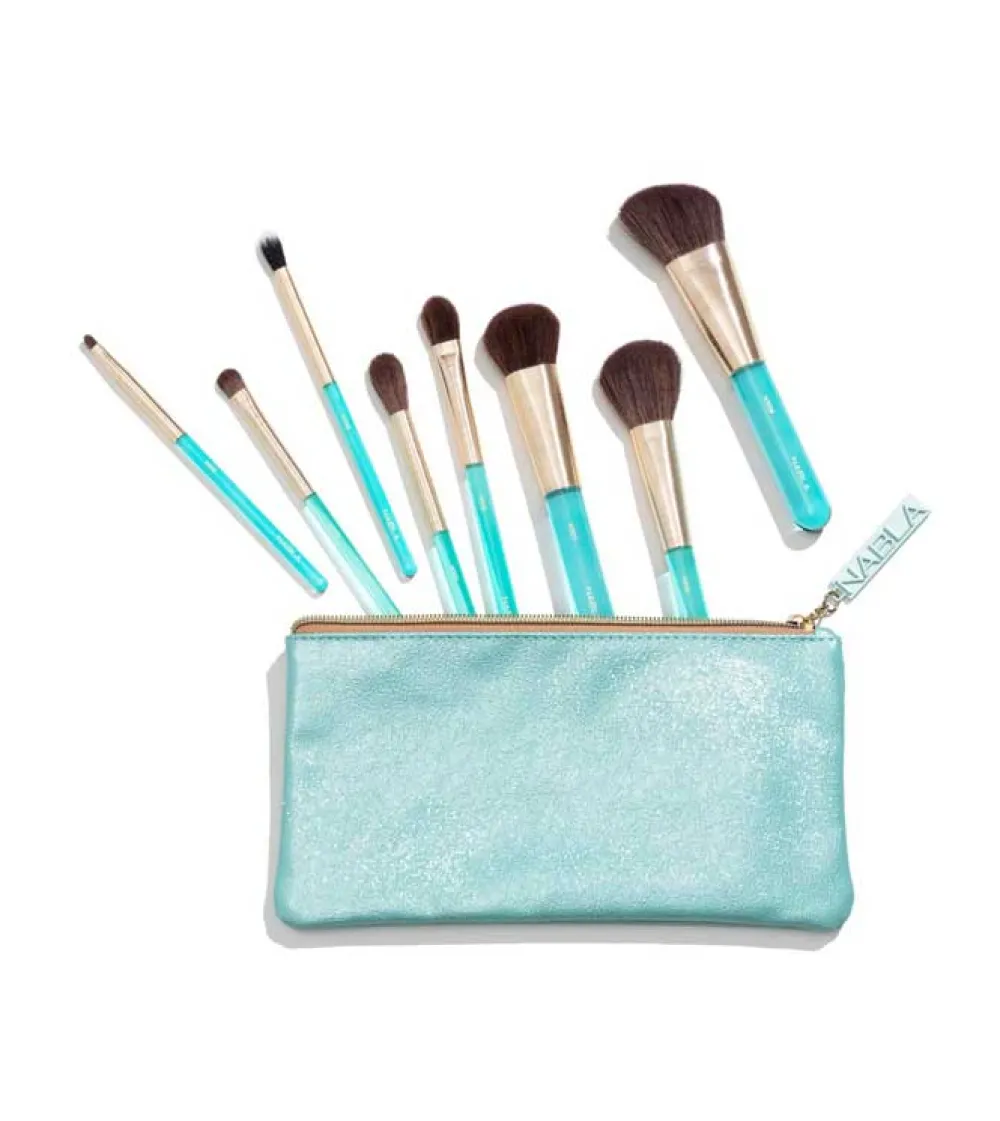 Set de brochas de rostro y ojos Aquamarine Essential>Nabla Hot