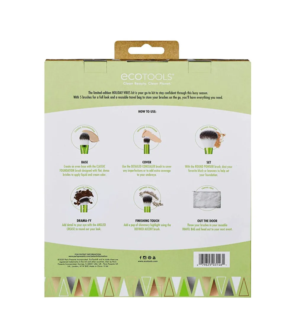 Set de brochas Holiday Vibes>Ecotools Hot