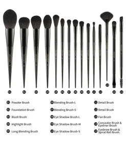 Set de brochas Obsidian (15 piezas)>Docolor Discount
