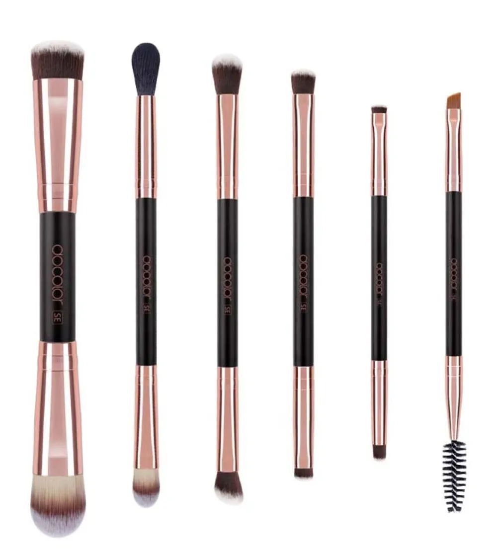 Set de pinceles Double Ended (6 piezas) - Rose Gold>Docolor Clearance