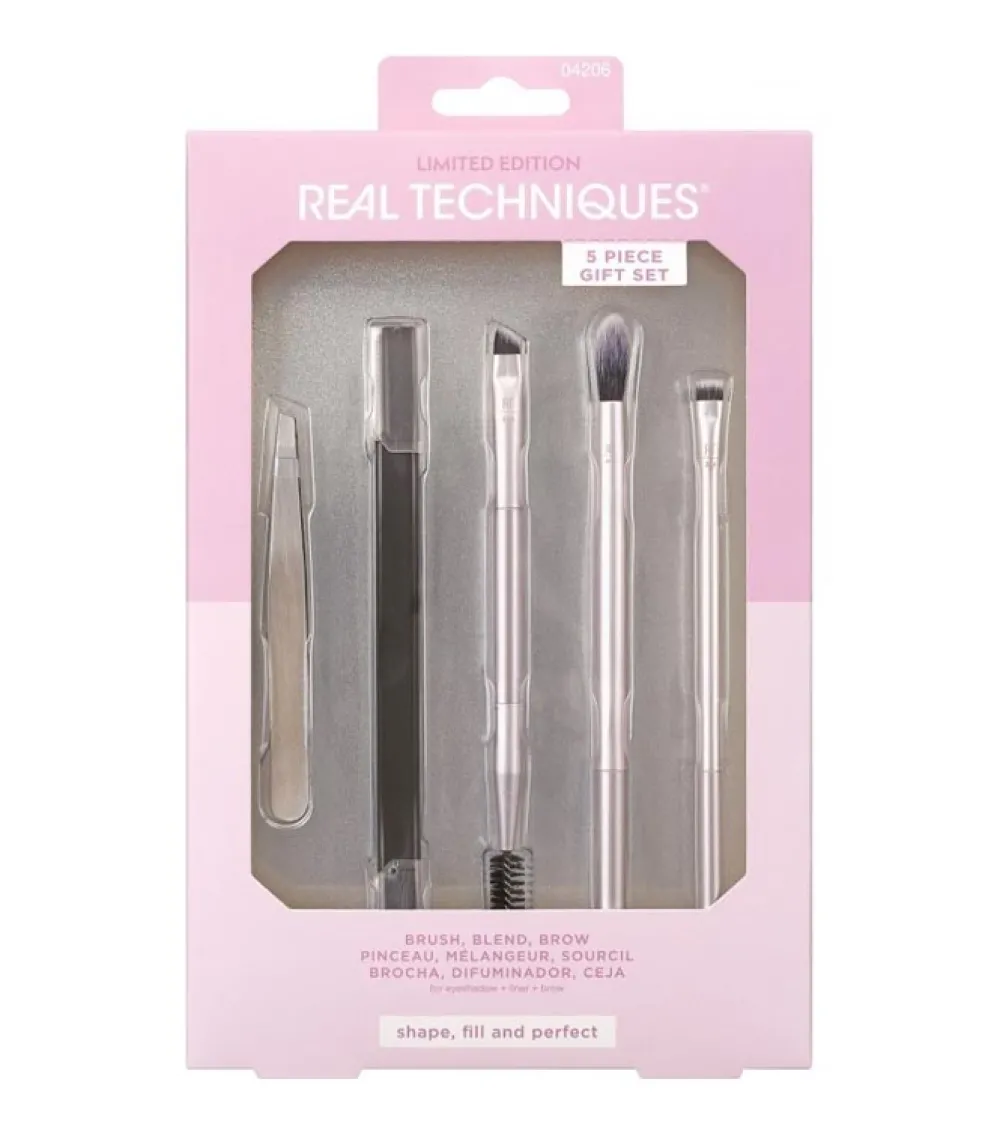 *Share The Glow* - Set de cejas Brush, Blend, Brow>Real Techniques New