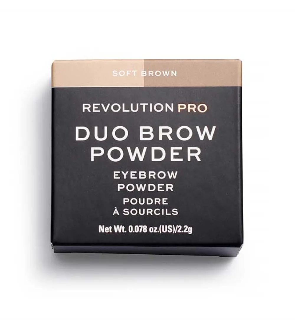 Sombra para cejas en polvo Duo Brow - Soft Brown>Revolution Pro Online