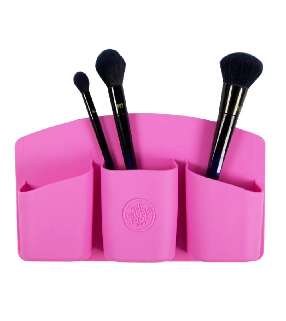 Soporte con Adhesivo para Herramientas de Maquillaje - Rosa>The Brush Tools