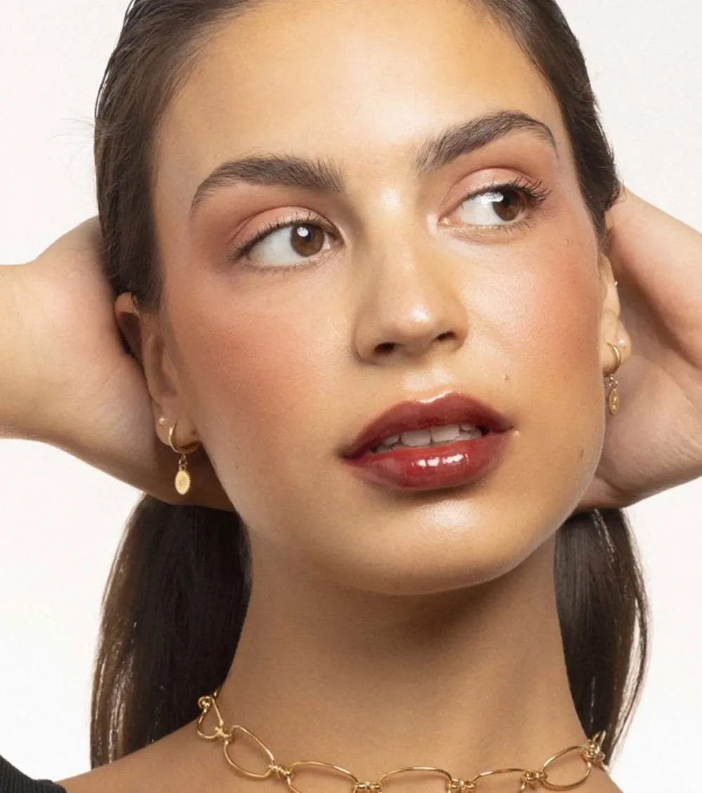 Tinte brillo labial hidratante Fruity Glam Tint - 120: Caffeine Rose>Laka