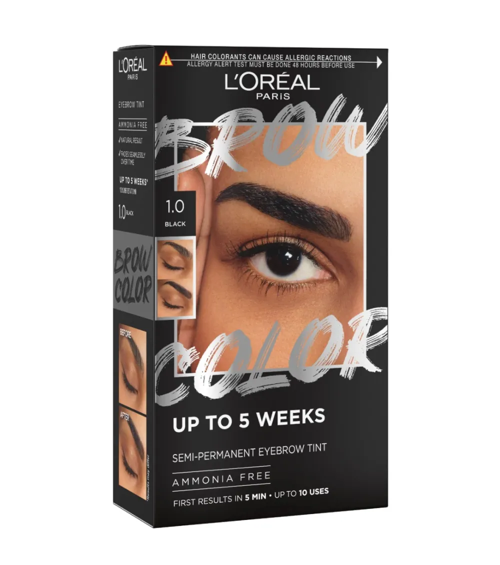 Tinte de cejas semipermanente Brow Color - 1.0: Black>Loreal Paris Best