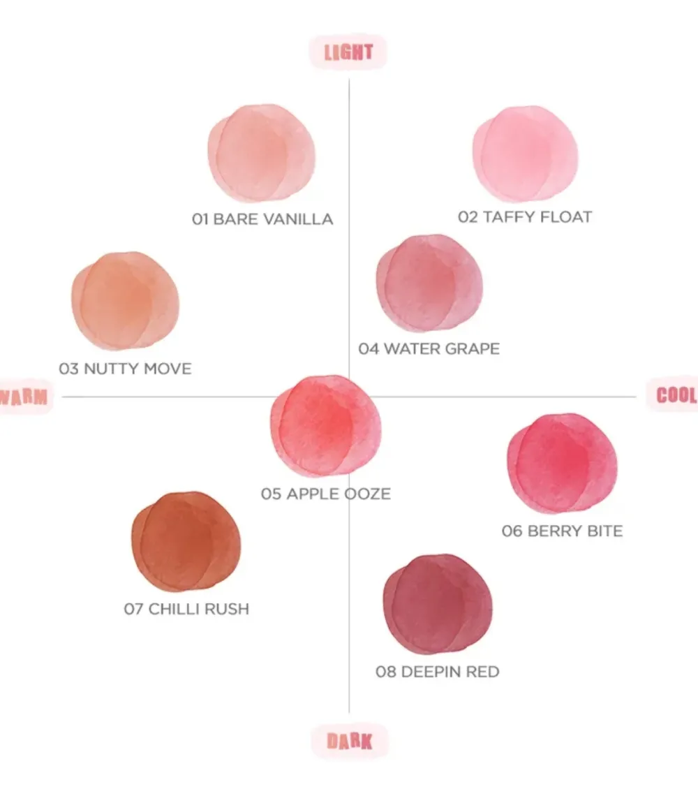 Tinte labial Bare Water Tint - 07: Chilli Rush>Romand Outlet