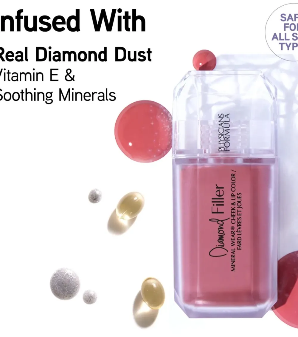 Tinte para labios y mejillas Mineral Wear Diamond Filler - Radiant Pink>Physicians Formula Hot