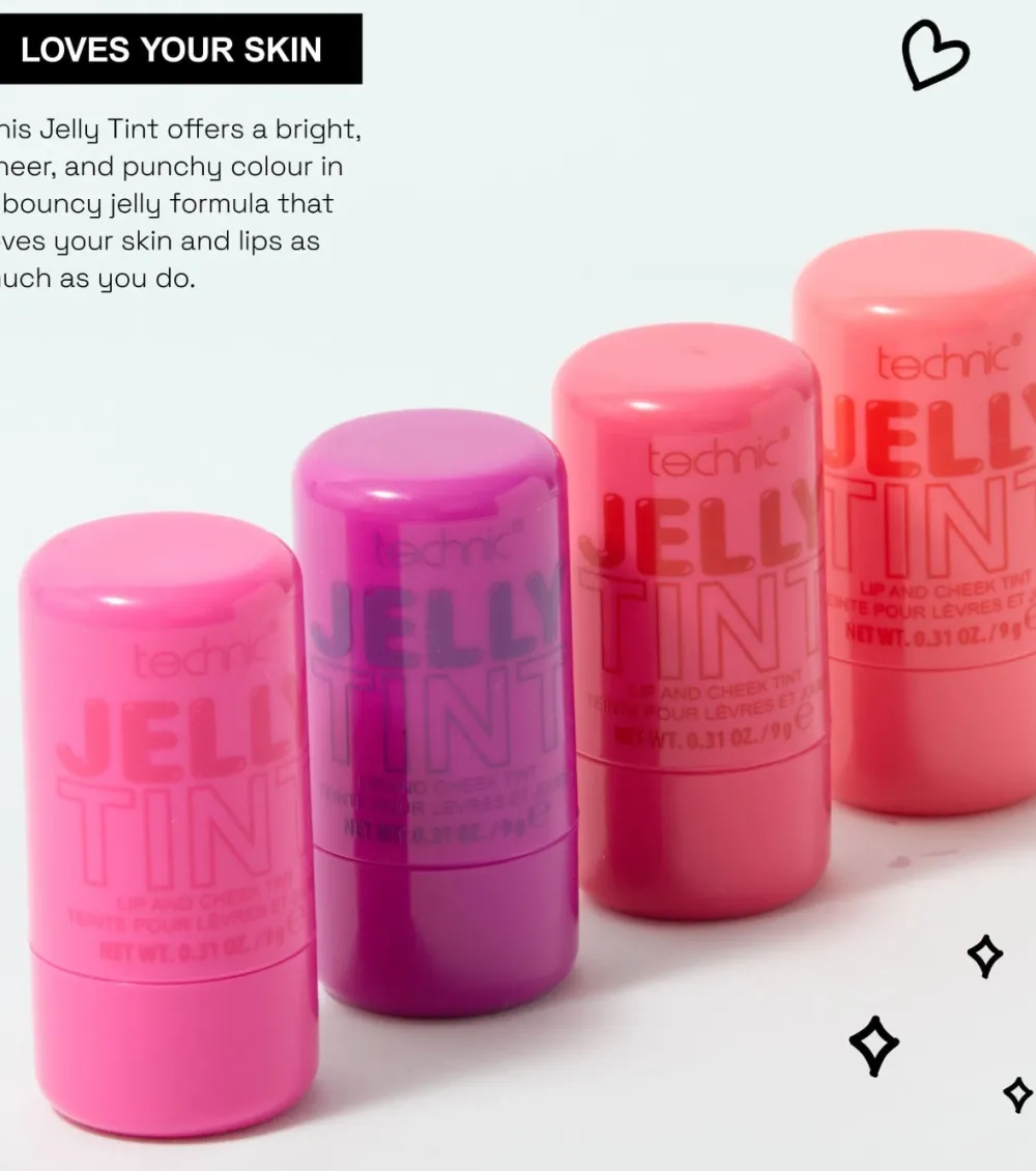 Tinte para labios y mejillas Jelly Tint - Pink Burst>Technic Cosmetics Hot