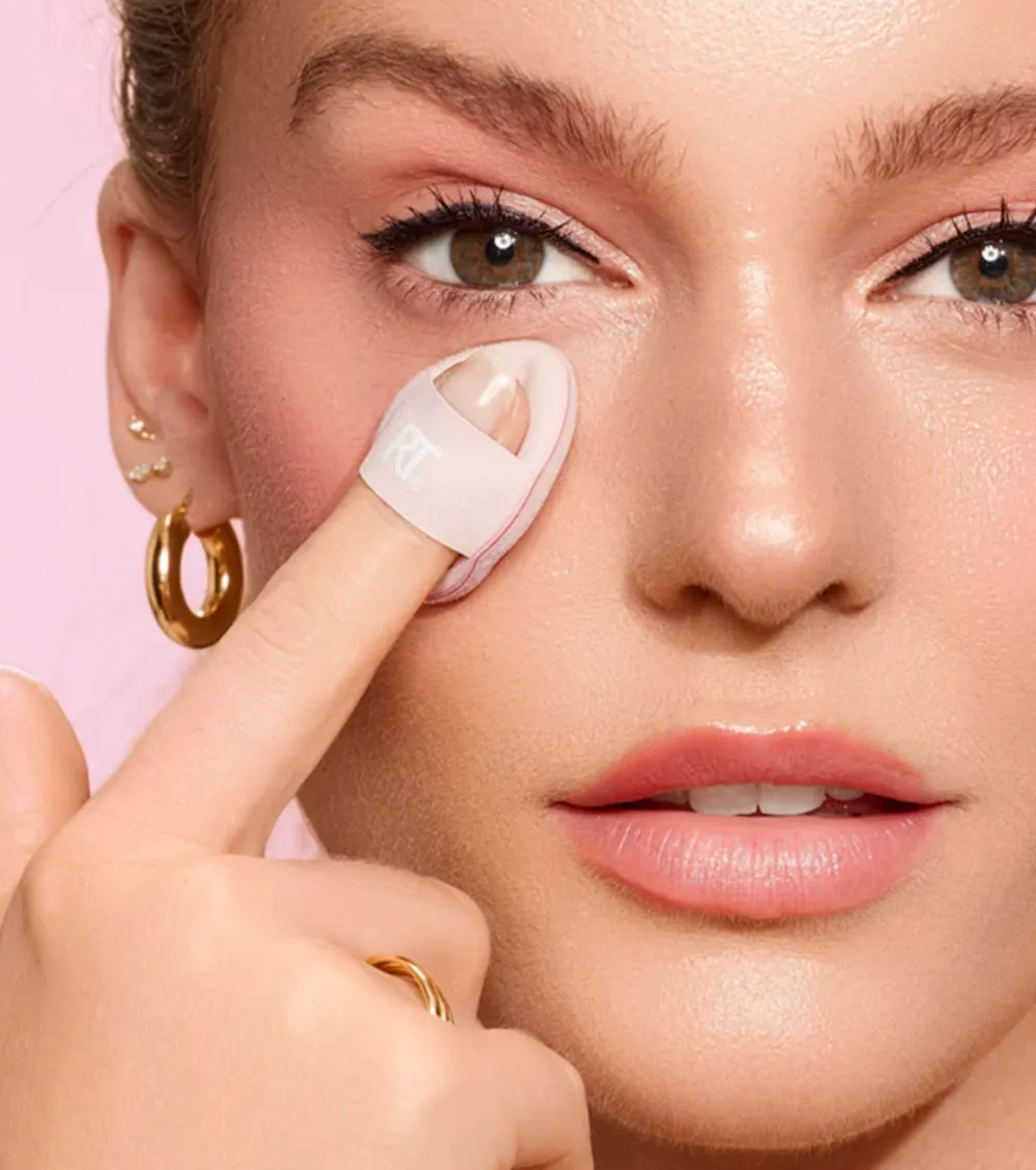 Trío de mini borlas de maquillaje para polvo Miracle>Real Techniques