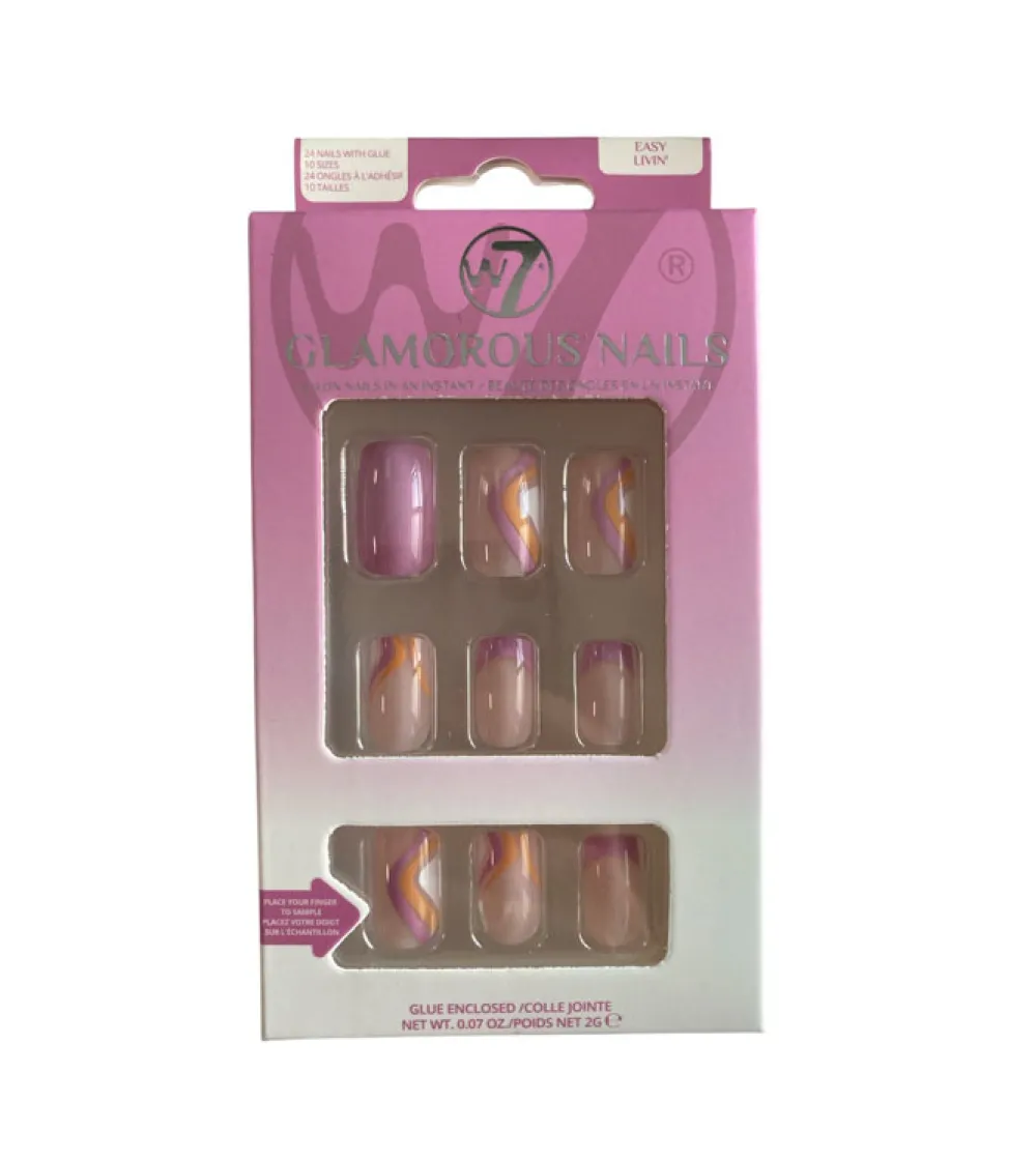Uñas postizas Glamorous Nails - Easy Livin'>W7