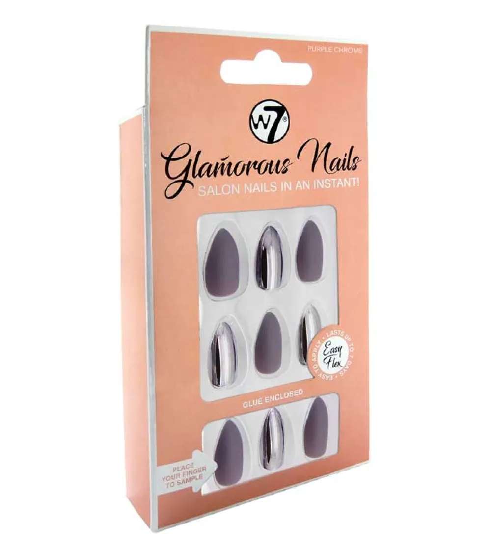Uñas postizas Glamorous Nails - Purple Chrome>W7 Best
