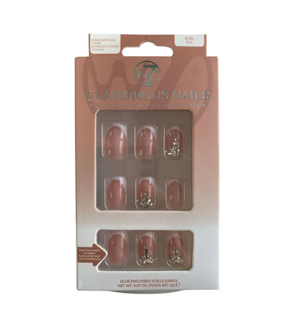 Uñas postizas Glamorous Nails - Iced Tea>W7 Discount