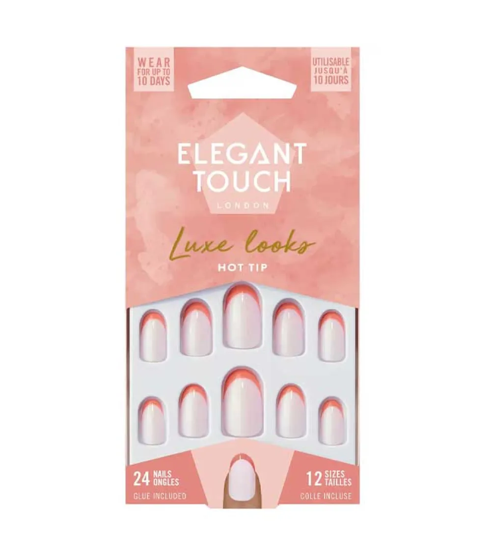 Uñas postizas Luxe Looks - Hot Tip>Elegant Touch Clearance