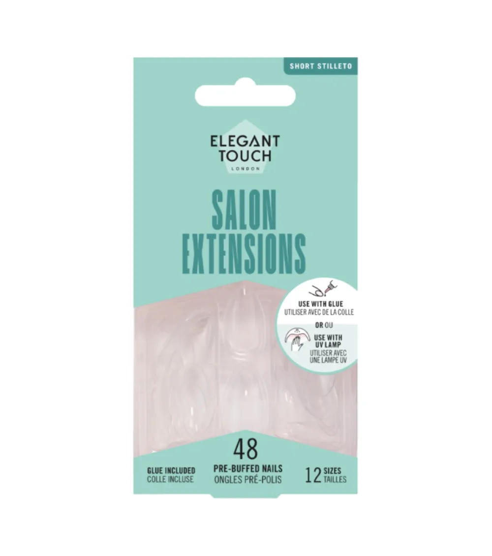 Uñas postizas Salon Extensions - Short Stilleto>Elegant Touch Outlet